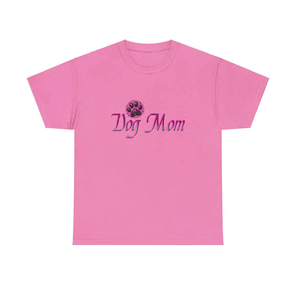 Dog Mom Pink Unisex Heavy Cotton Tee