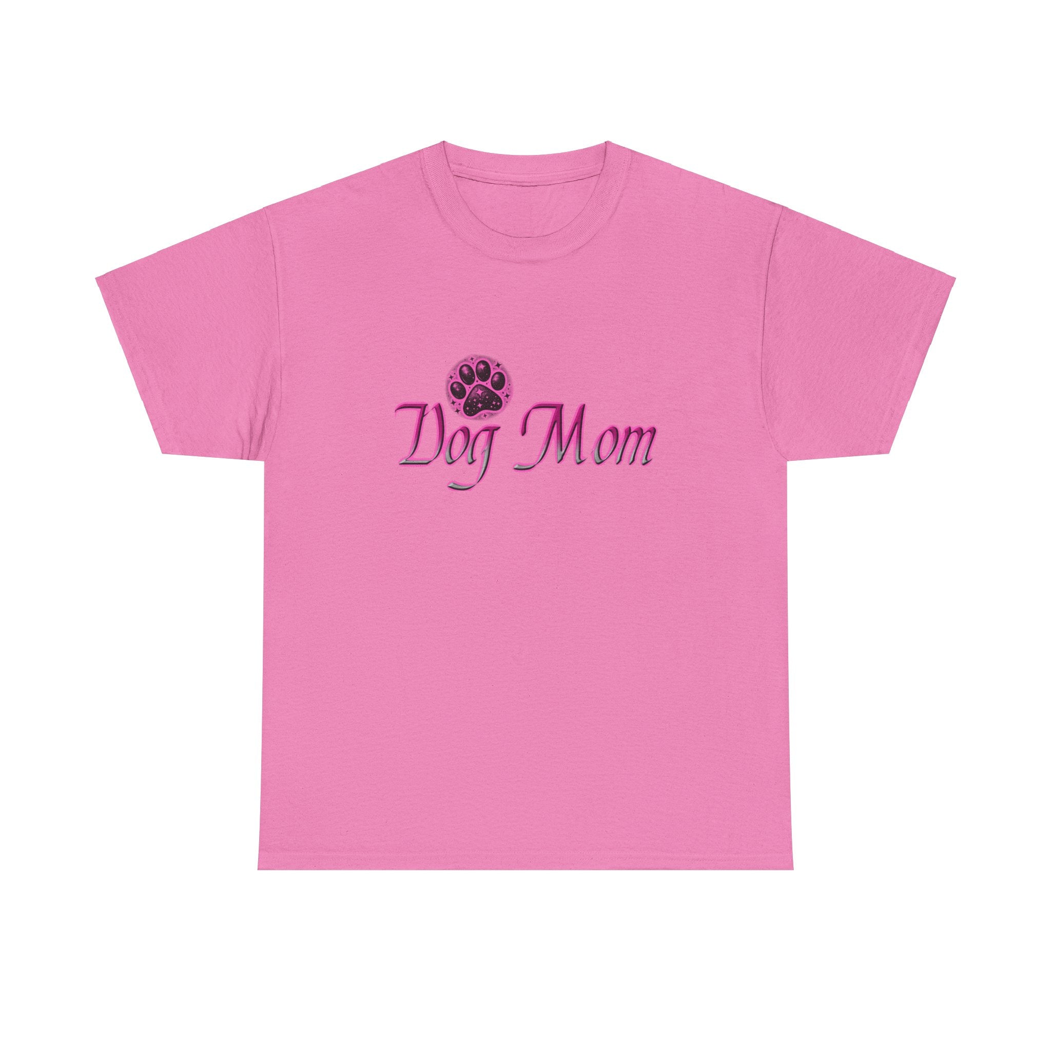 Dog Mom Pink Unisex Heavy Cotton Tee