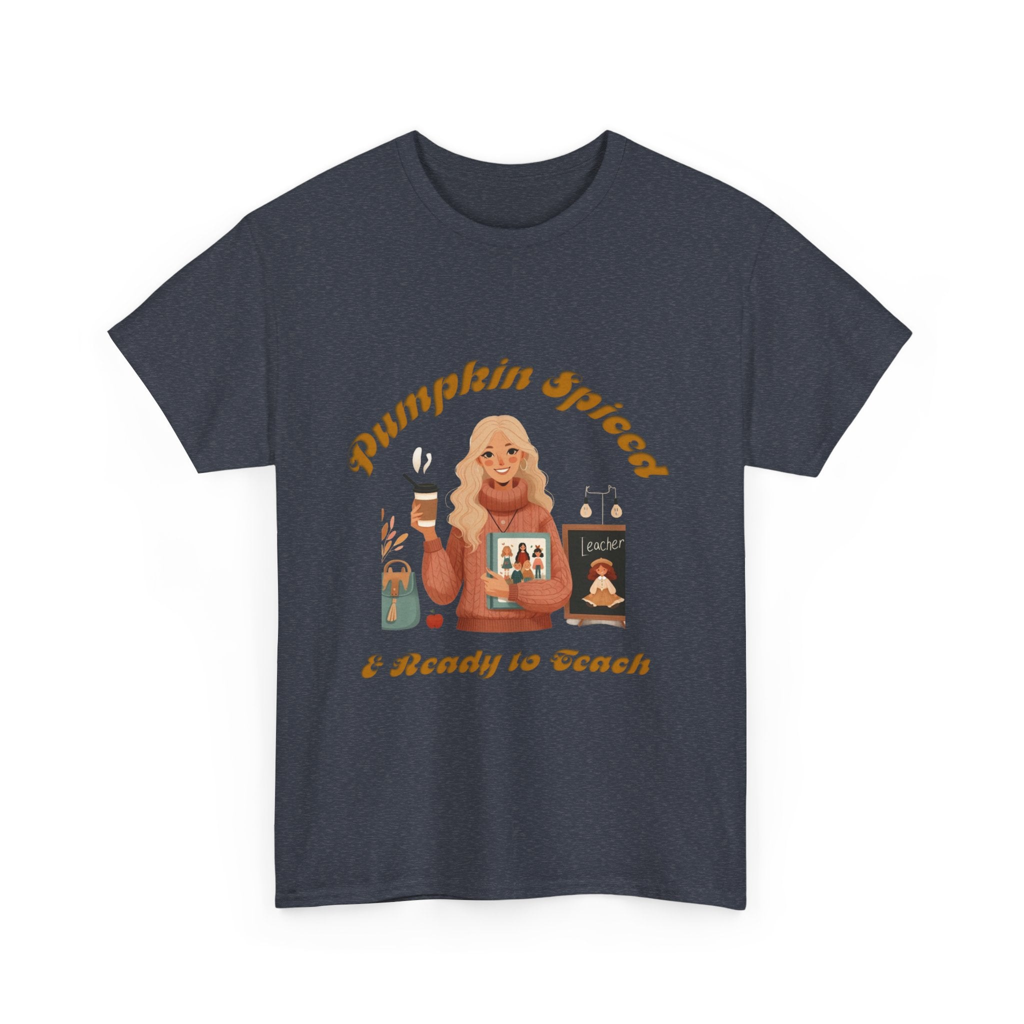 Pumpkin Spiced 6 Unisex Heavy Cotton Tee