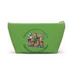 Shaping the Leaders of Tomorrow Green Accessory Pouch w T-bottom