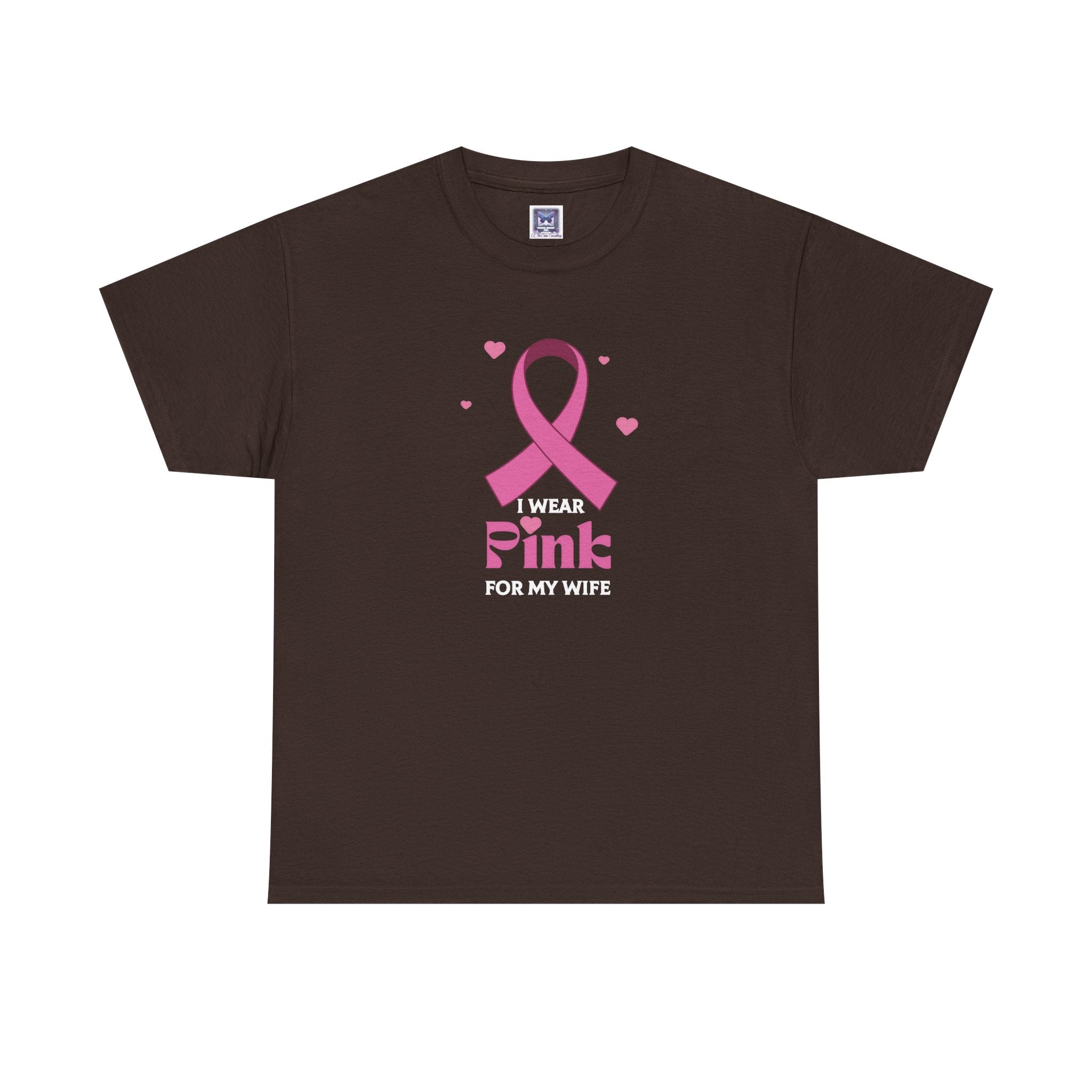 MVC Goes Pink: I Wear Pink for My Wife Cotton Tee