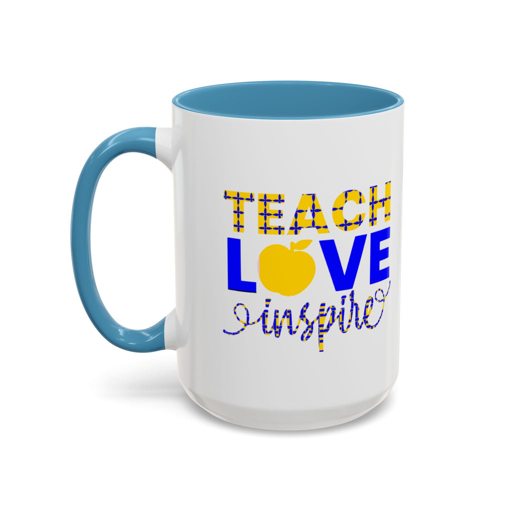 Teach Love Inspire Accent Coffee Mug