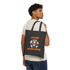 Happy Halloween Cotton Canvas Tote Bag
