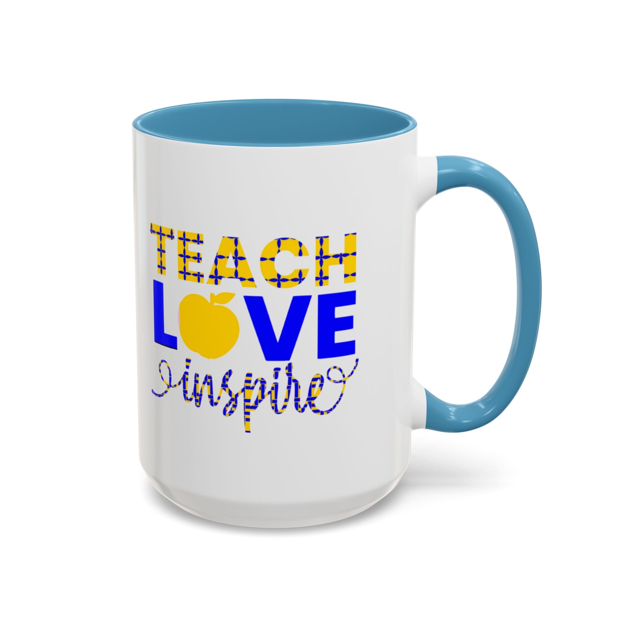 Teach Love Inspire Accent Coffee Mug