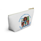 Shaping the Leaders of Tomorrow White Accessory Pouch w T-bottom