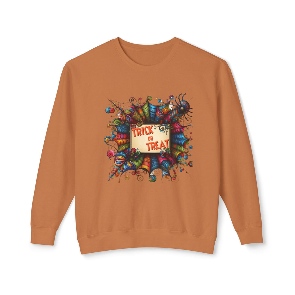 Trick or Treat Unisex Lightweight Crewneck Sweatshirt