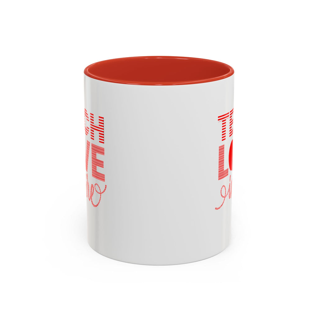 Teach Love Inspire Accent Coffee Mug