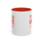 Teach Love Inspire Accent Coffee Mug