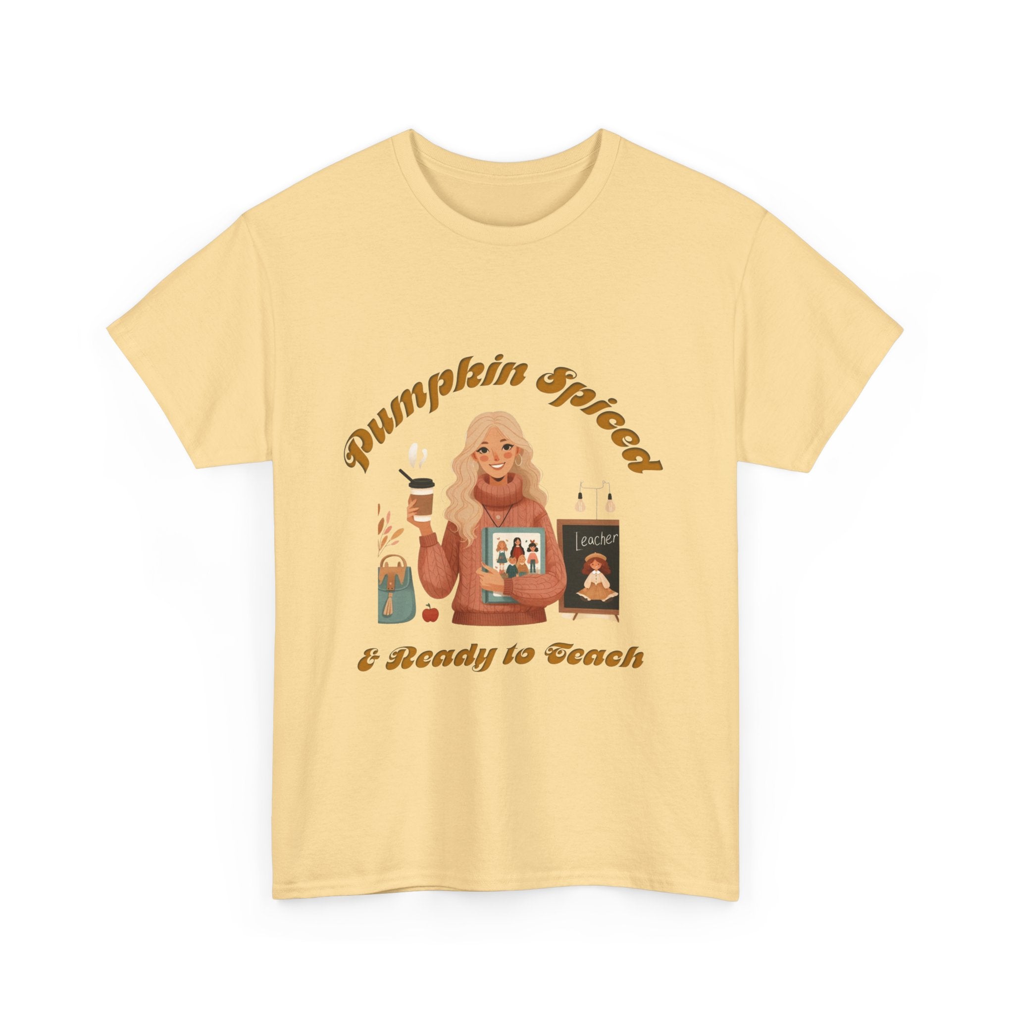 Pumpkin Spiced 6 Unisex Heavy Cotton Tee