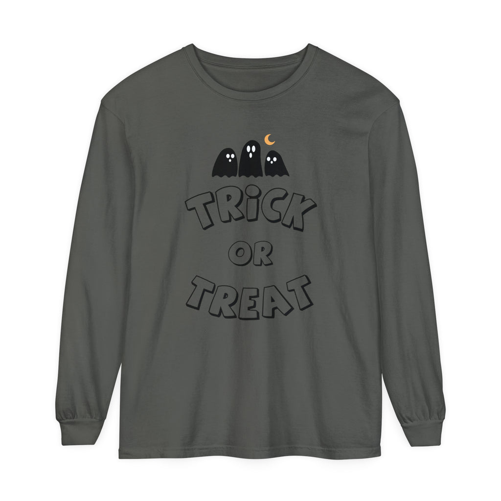 Adult Trick or Treat Long Sleeve Shirt Long Sleeve T-Shirt