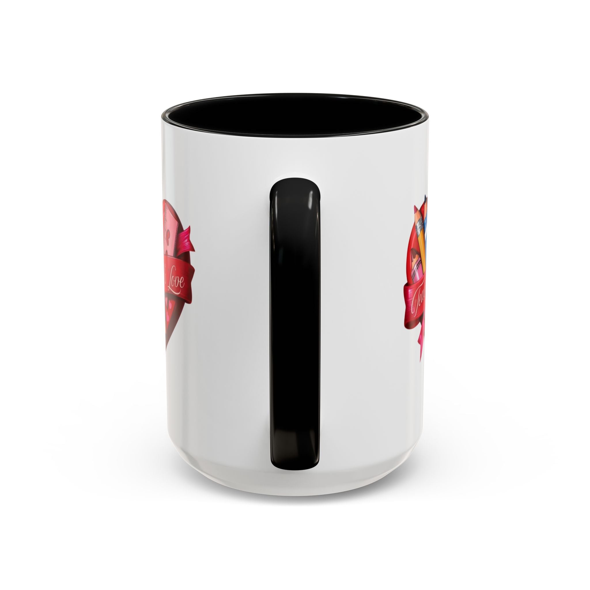 Teaching is Love Valentine’s Accent Coffee Mug (11oz, 15oz)