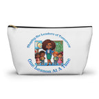 Shaping the Leaders of Tomorrow White Accessory Pouch w T-bottom