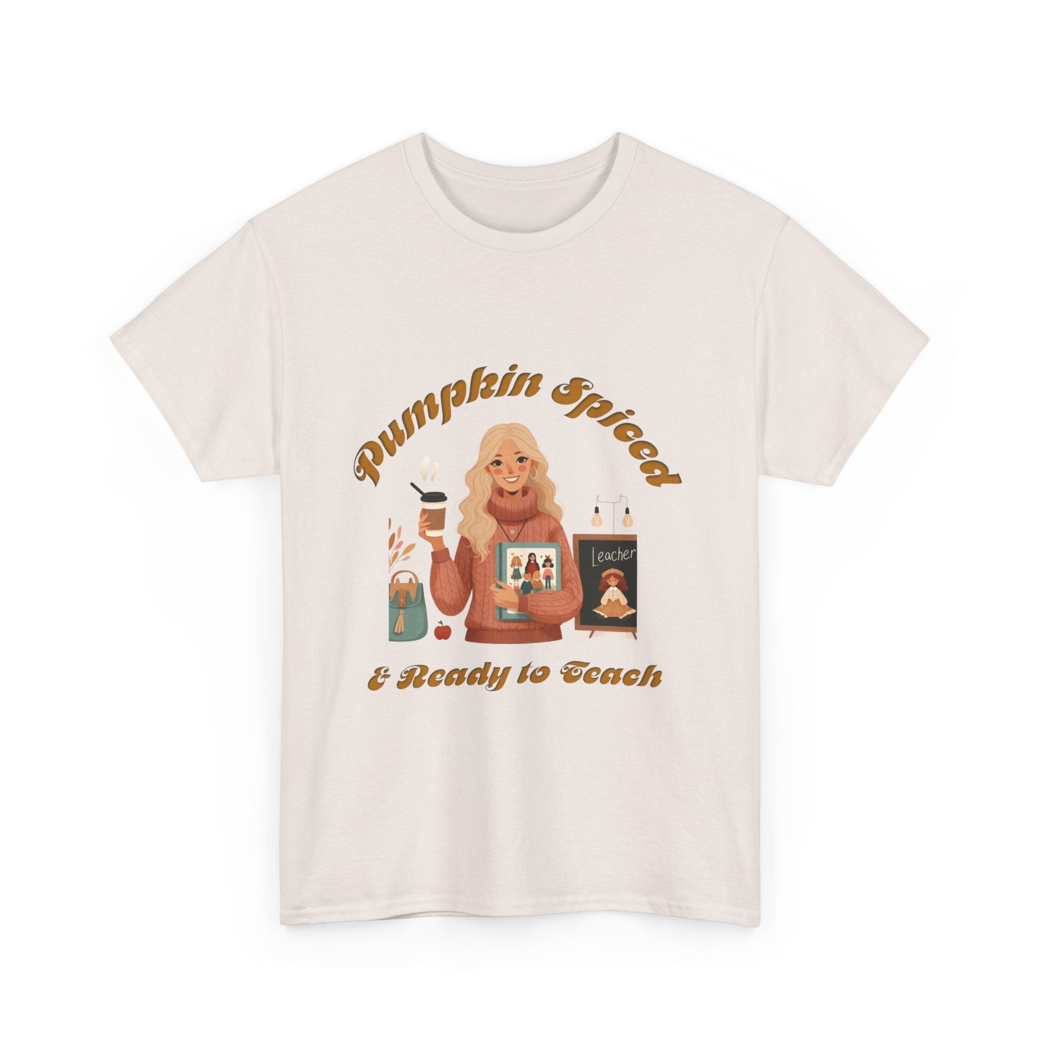 Pumpkin Spiced 6 Unisex Heavy Cotton Tee