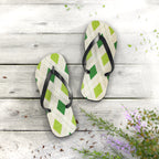 Flip Flops Green Diamonds