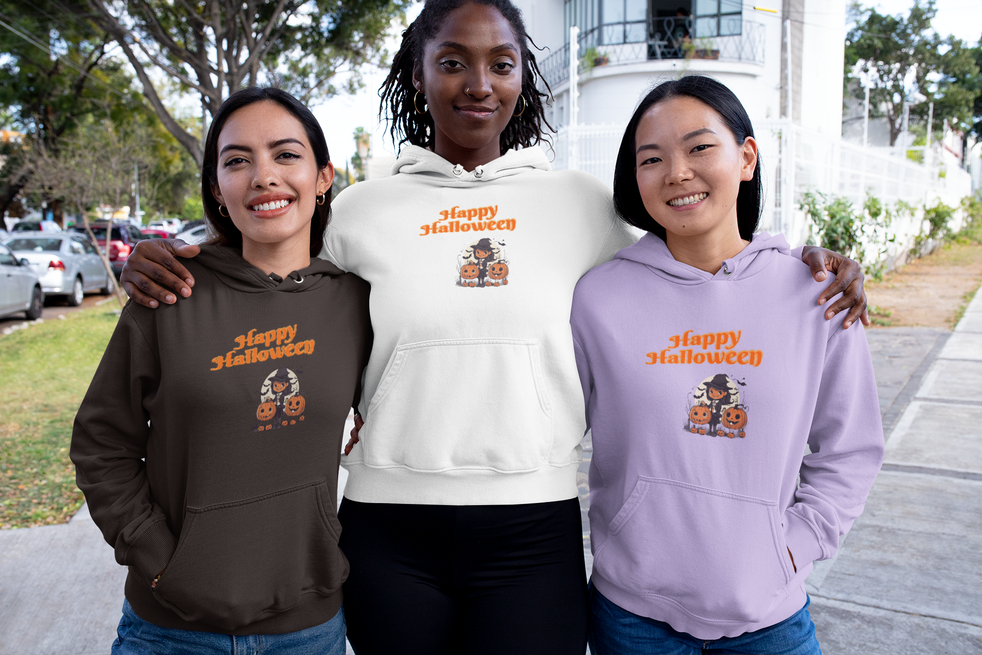 Happy Halloween 3 Heavy Blend™ Hooded Sweatshirt