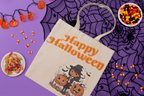 Happy Halloween 3 Cotton Canvas Tote Bag