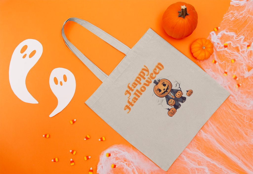 Happy Halloween 4 Cotton Canvas Tote Bag