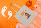 Happy Halloween 4 Cotton Canvas Tote Bag