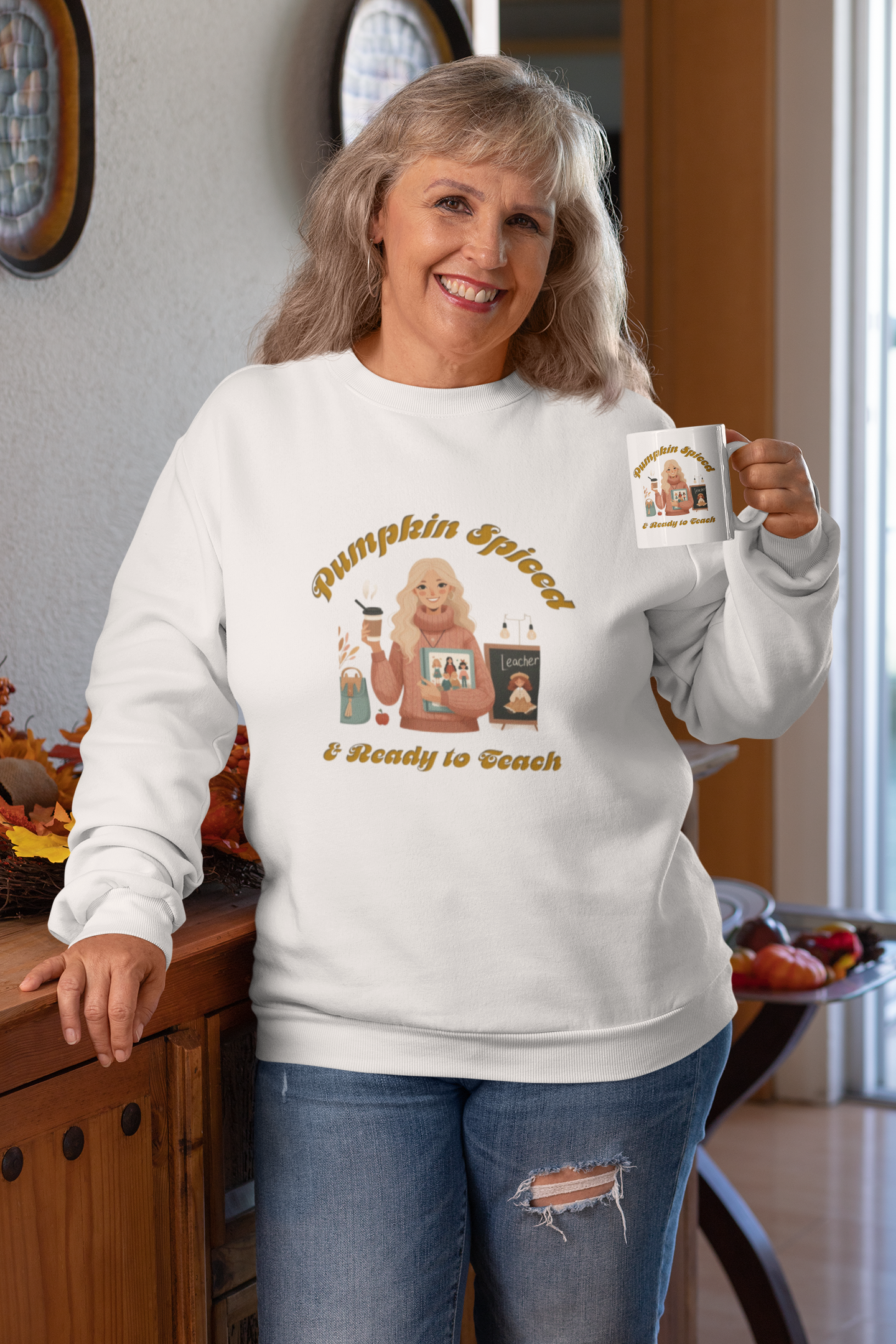 Pumpkin Spiced 6 Long Sleeve Tee