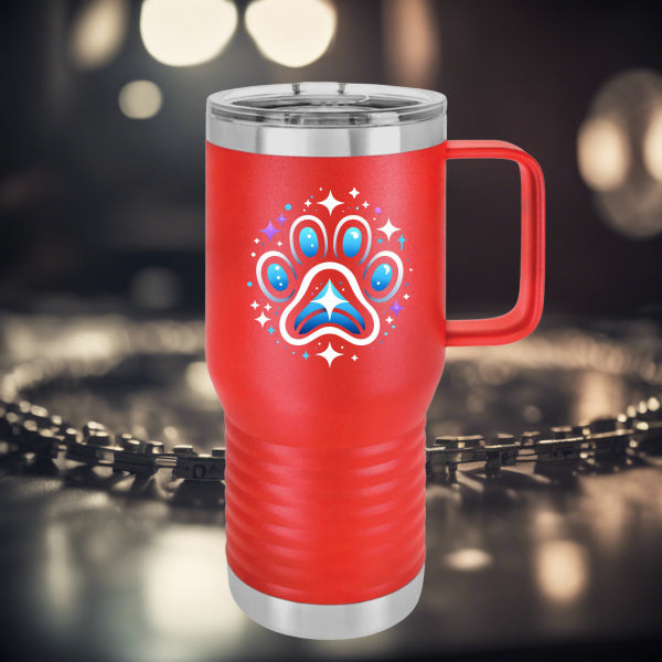 Paw Print Travel Mug, 20oz (Early Access Item)